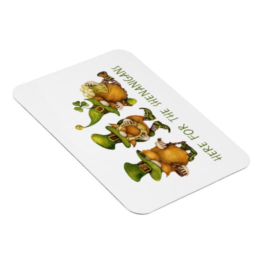 Cute Irish Gnomes Custom Happy St Patrick's Day Magneet (Rechterzijde)