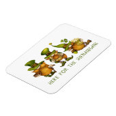 Cute Irish Gnomes Custom Happy St Patrick's Day Magneet (Linkerzijde)