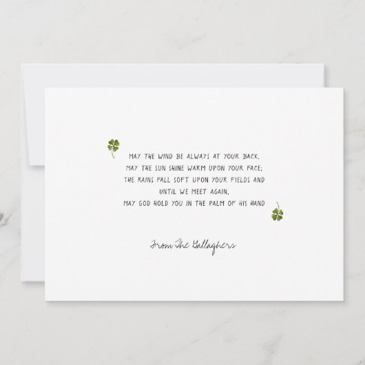 Cute Irish Gnomes Custom St Patrick's Day Feestdagenkaart (Achterkant)