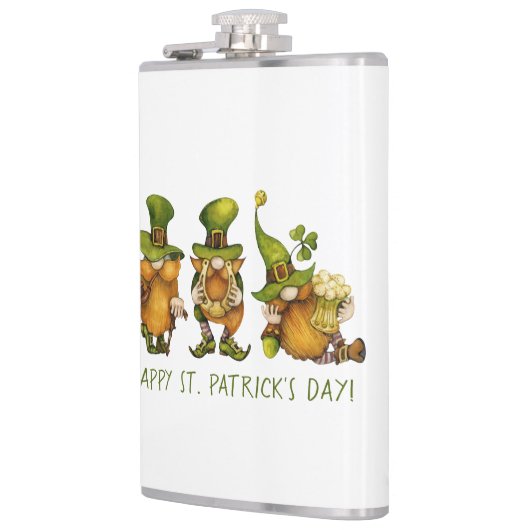 Cute Irish Gnomes Happy St Patrick's Day Heupfles (Links)