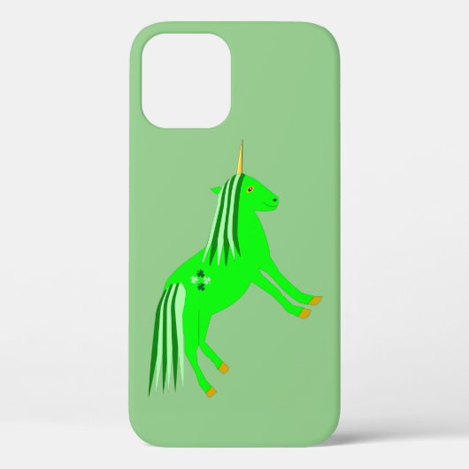Cute Irish Green en Gold Unicorn Case-Mate iPhone Case (Achterkant)