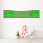 Cute Irish Green en Gold Unicorn Custom Spandoek (Insitu)