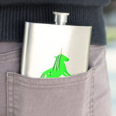 Cute Irish Green en Gold Unicorn Flacon (Voorbeeld)