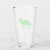 Cute Irish Green en Gold Unicorn Glas (Achterkant)