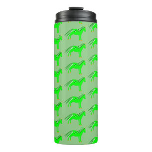 Cute Irish Green en Gold Unicorn Thermosbeker