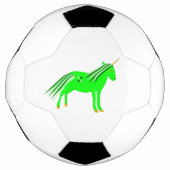 Cute Irish Green en Gold Unicorn Voetbal (Voorkant)