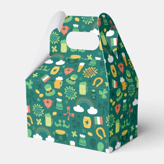 Cute Irish Icon Pattern Bedankdoosjes (Voorkant Zijde)