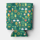 Cute Irish Icon Pattern Blikjeskoeler (Voorkant)