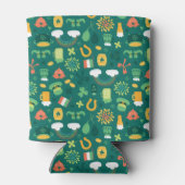 Cute Irish Icon Pattern Blikjeskoeler (Achterkant)