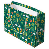 Cute Irish Icon Pattern Groot Cadeauzakje (Achterkant Gekanteld)