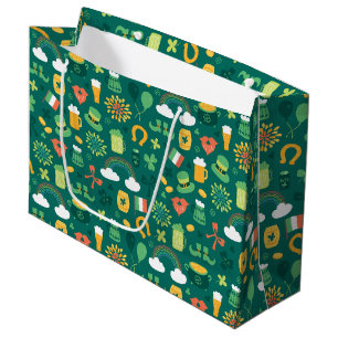 Cute Irish Icon Pattern Groot Cadeauzakje