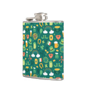 Cute Irish Icon Pattern Heupfles (Links)