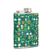 Cute Irish Icon Pattern Heupfles (Rechts)