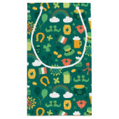 Cute Irish Icon Pattern Klein Cadeauzakje (Achterkant)