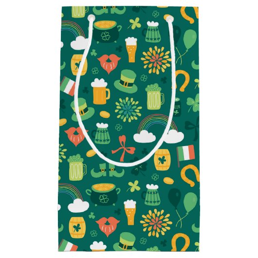 Cute Irish Icon Pattern Klein Cadeauzakje (Voorkant)