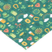 Cute Irish Icon Pattern Korte Tafelloper (Hoek)