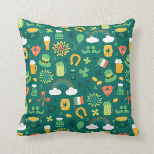 Cute Irish Icon Pattern Kussen