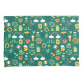 Cute Irish Icon Pattern Kussensloop (Voorkant-Rechts)