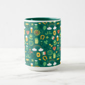 Cute Irish Icon Pattern Mok (Midden)