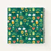 Cute Irish Icon Pattern Notitieboek (Achterkant)