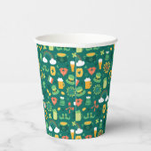 Cute Irish Icon Pattern Papieren Bekers (Rechts)