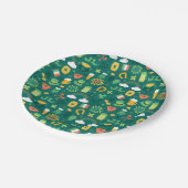 Cute Irish Icon Pattern Papieren Bordje (Gekanteld)