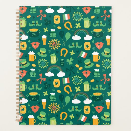 Cute Irish Icon Pattern Planner (Voorkant)