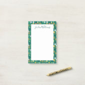 Cute Irish Icon Pattern Post-it® Notes (Op bureau)