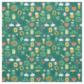 Cute Irish Icon Pattern Stof (Swatch)