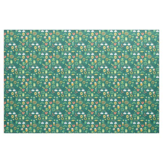 Cute Irish Icon Pattern Stof (Fat Quarter)