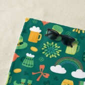 Cute Irish Icon Pattern Strandlaken (In situ)