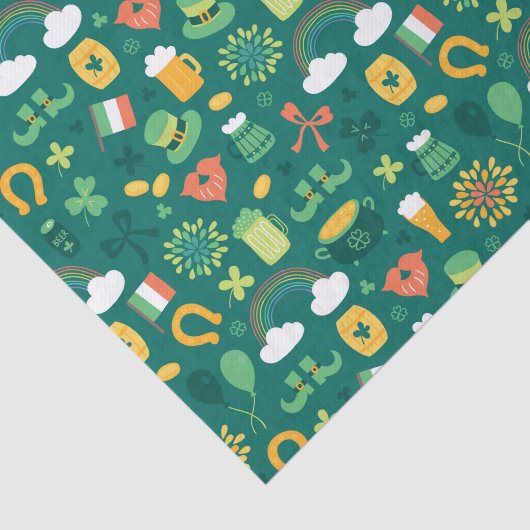 Cute Irish Icon Pattern Tissuepapier (Detail)