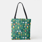 Cute Irish Icon Pattern Tote Bag (Achterkant)