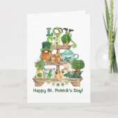 Cute Irish Knickknack stand Happy St Patrick's Day Feestdagen Kaart (Voorkant)