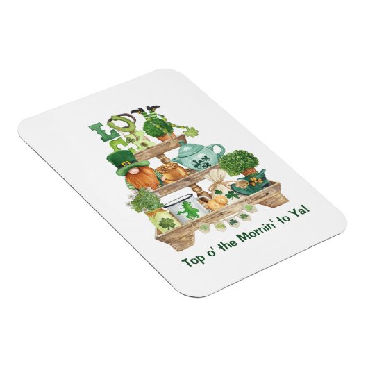 Cute Irish Knickknack stand Happy St Patrick's Day Magneet (Rechterzijde)