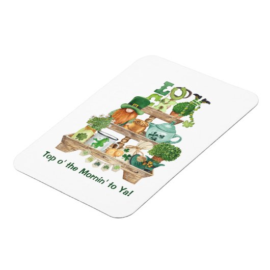 Cute Irish Knickknack stand Happy St Patrick's Day Magneet (Linkerzijde)