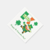 Cute Irish Leprechaun Servetten (Hoek)