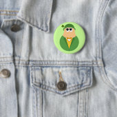 Cute Irish Leprechaun-toets Ronde Button 5,7 Cm (In situ)
