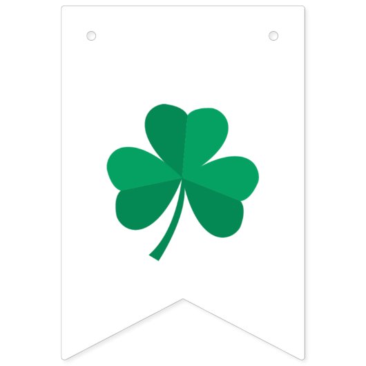 Cute Irish Saint Patrick Day festival green sinaas Vlaggetjes (Eerste vlag)