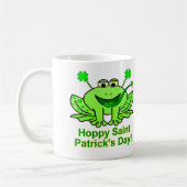 Cute Irish Saint Patrick's Day Frog Koffiemok (Links)