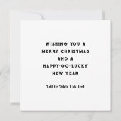 Cute Irish Santa Claus kerstkaarten Kaart (Achterkant)