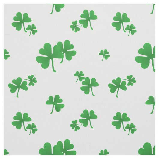 Cute Irish Shamrock Pattern Stof (Swatch)
