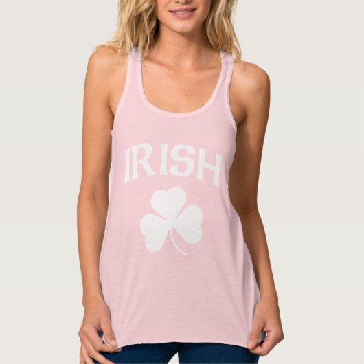 Cute Irish Shamrock St. Patrick's Day Tanktop (Voorkant)