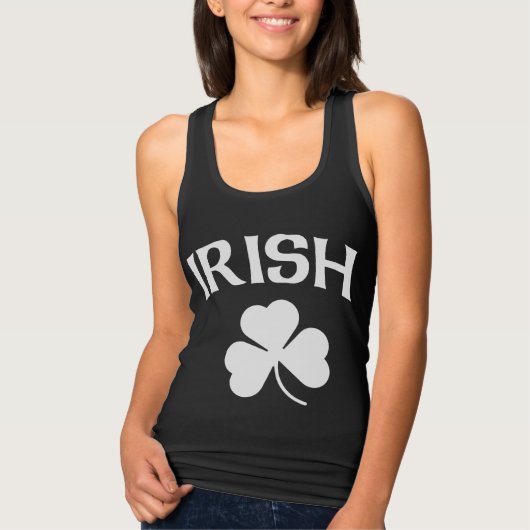 Cute Irish Shamrock St. Patrick's Day Tanktop (Voorkant)
