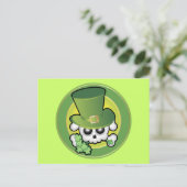 Cute Irish Skull Briefkaart (Staand voorkant)