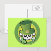 Cute Irish Skull Briefkaart (Voorkant / Achterkant)