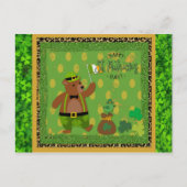 Cute Irish St Patrick's Day Beer Green Shamrock Briefkaart (Voorkant)