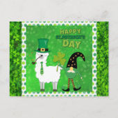 Cute Irish St Patrick's Day Gnome Green Shamrock Briefkaart (Voorkant)