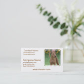 Cute Irish Terrier Visitekaartje (Staand voorkant)