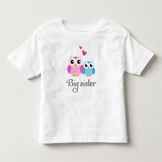 Cute is een grote zusje cartoon kinder shirts (Voorkant)